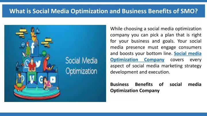 what is social media optimization and business