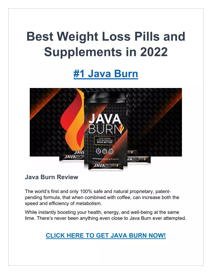best weight loss pills and supplements in 2022