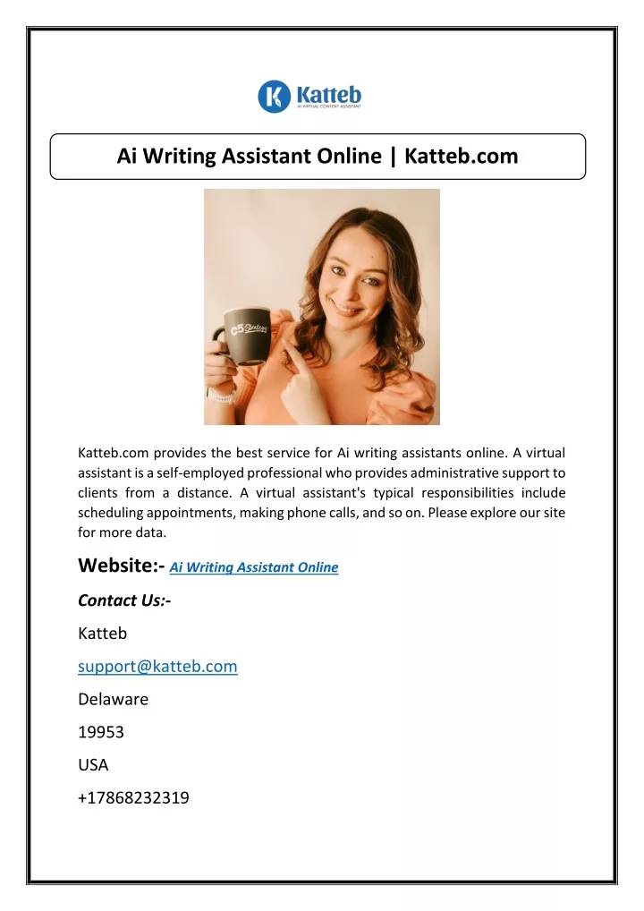 ai writing assistant online katteb com