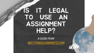 Is It Legal to Use an Assignment Help