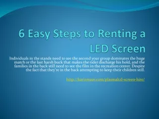 6 Easy Steps to Renting a LED Screen