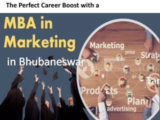 The Perfect Career Boost with a MBA Marketing Course in Bhubaneswar