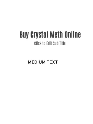Buy Crystal Meth Online