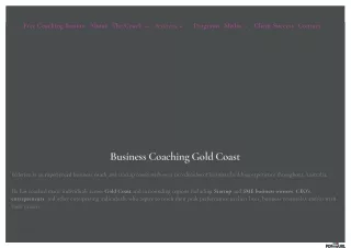 Business Coach Goldcoast | Business Coaching Goldcoast & Creative Entrepreneur