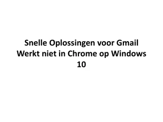 Snelle Oplossingen voor Gmail Werkt niet in Chrome op Windows 10
