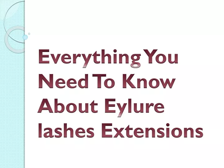 everything you need to know about eylure lashes extensions