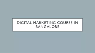 digital marketing course in bangalore