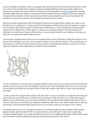 When Professionals Run Into Problems With monogram initial necklace, This Is Wha