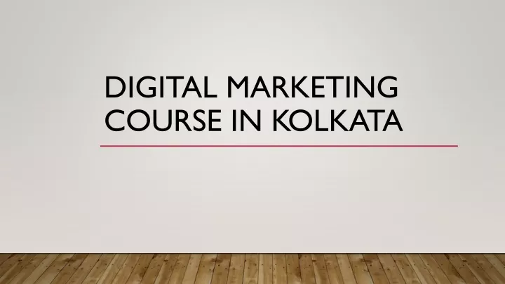 digital marketing course in kolkata