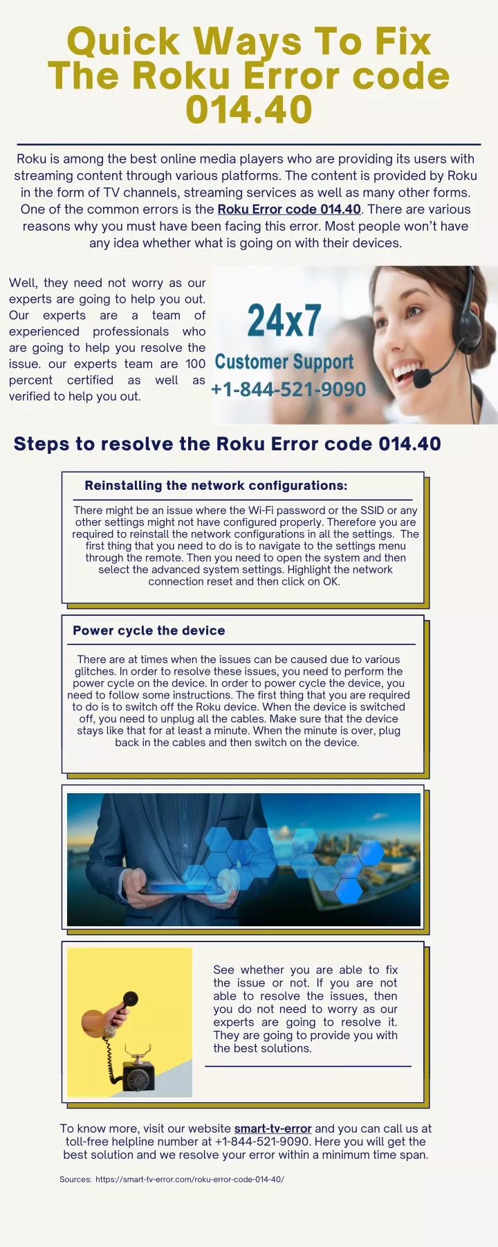 quick ways to fix the roku error code 014 40