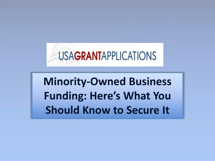 minority owned business funding here s what