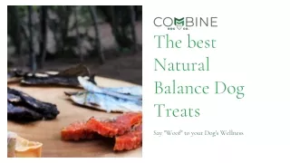 The best Natural Balance Dog Treats
