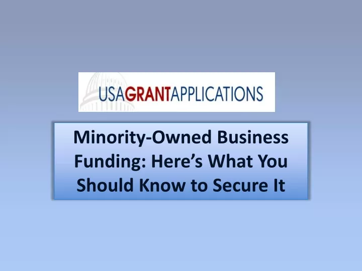 minority owned business funding here s what