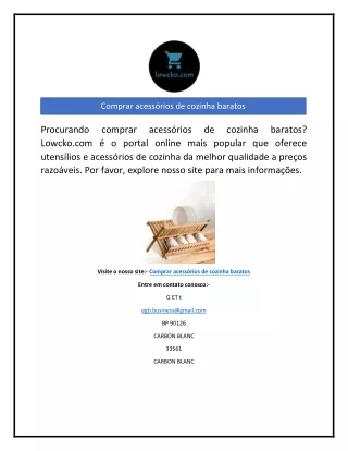 Comprar acessórios de cozinha baratos