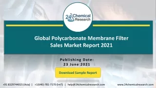 global polycarbonate membrane filter sales market