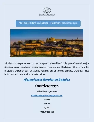 Alojamientos Rurales en Almería | hiddenlandexperience.com