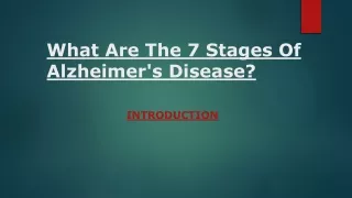 7 Stages of Alzheimer's
