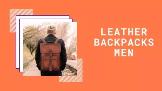Buy Leather Backpacks for Men and Women