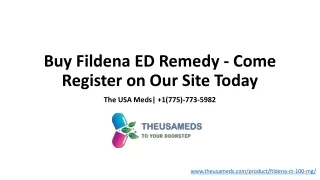 Fildena CT 100 for ED - Come Register - theusameds.com