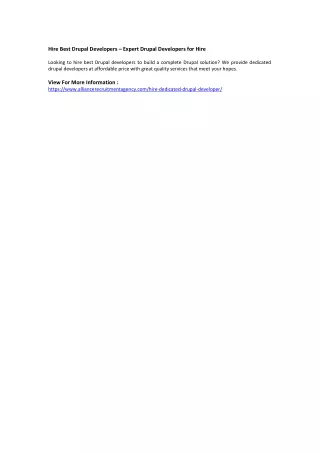 hire best drupal developers expert drupal