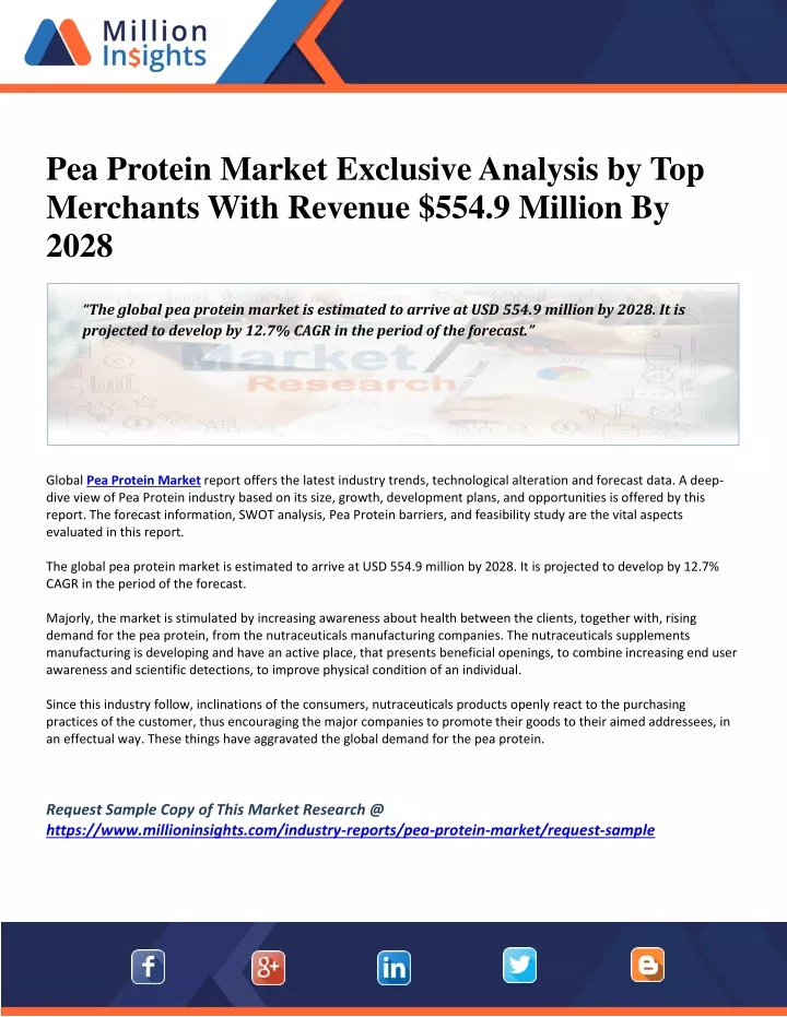 pea protein market exclusive analysis