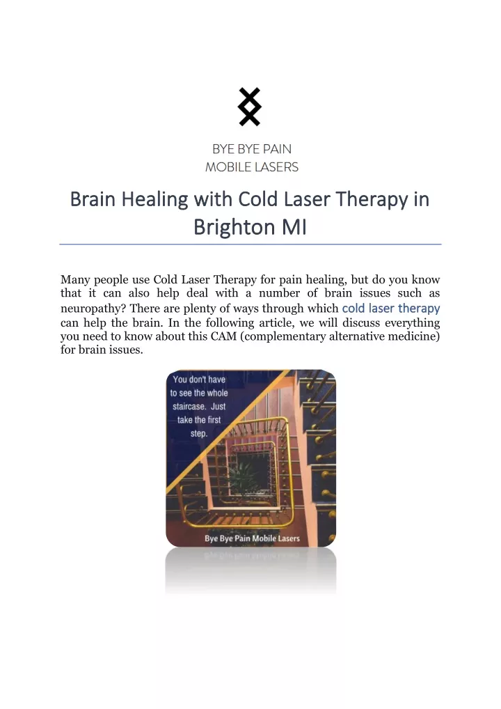 brain healing with cold laser therapy in brain