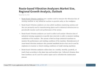 route based vibration analyzers market size