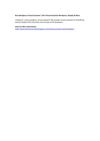 best wordpress virtual assistant hire virtual