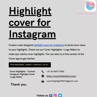 Cover Highlights | Highlight cover for Instagram