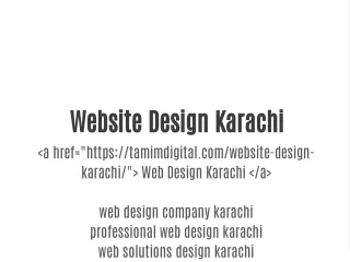 website design karachi