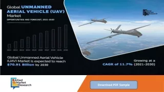 Unmanned Aerial Vehicle (UAV) Market Industry is Expected to Reach $70.91 billio
