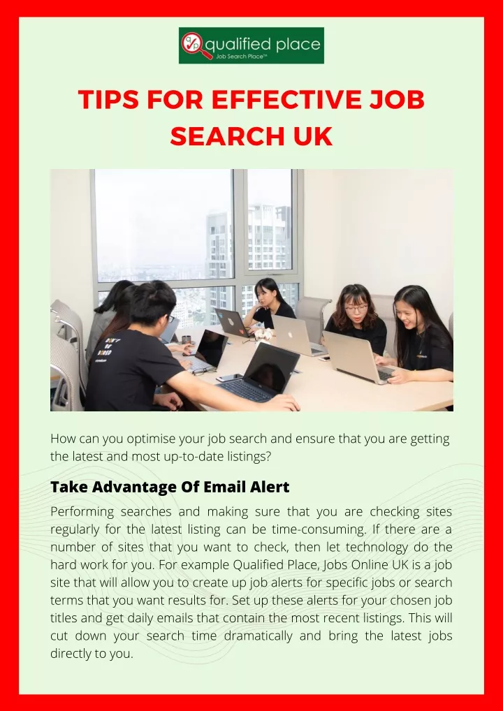 tips for effective job search uk