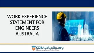 Work Experience Statement For Engineers Australia | NER Australia