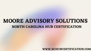 North Carolina State Hub Certification, NC Hub Certified