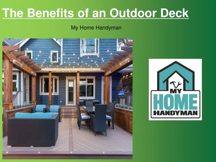 the benefits of an outdoor deck