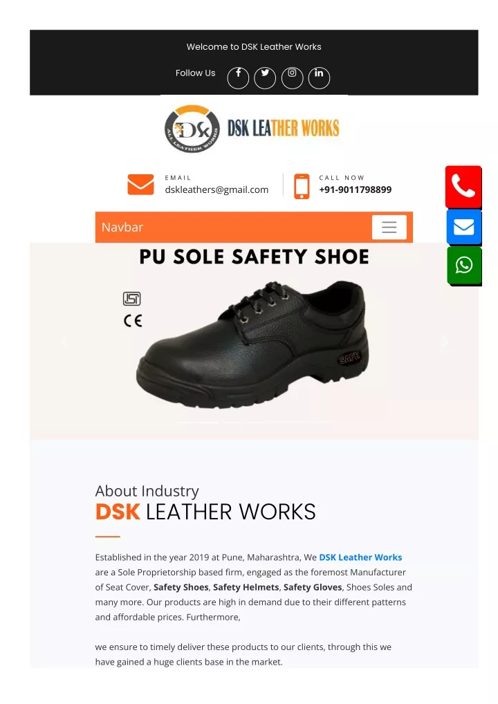 welcome to dsk leather works