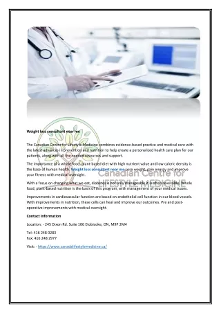weight loss consultant near me