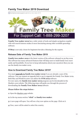 familytreemakersupport.com-Family Tree Maker 2019 Download