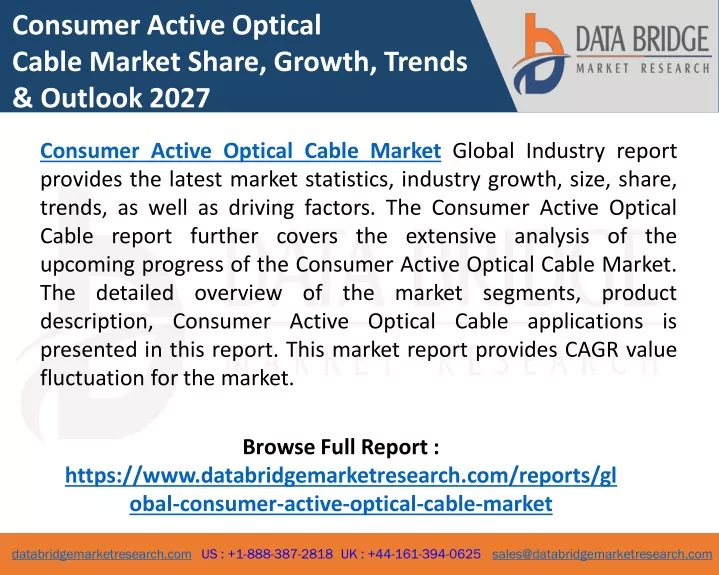 consumer active optical cable market share growth