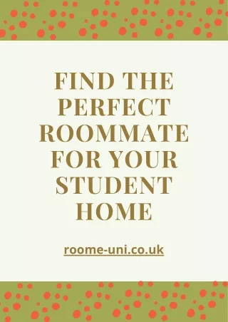 Find the perfect roommate in the UK