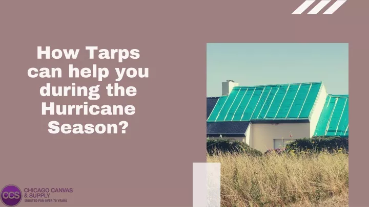 how tarps can help you during the hurricane season