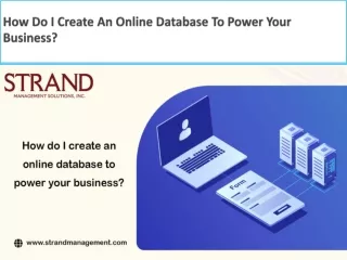 How Do I Create An Online Database To Power Your Business