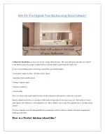 How Do You Upgrade Your Kitchen using Island Cabinets - slide 1