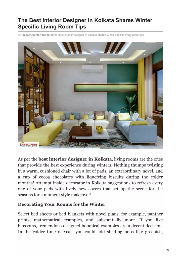the best interior designer in kolkata shares