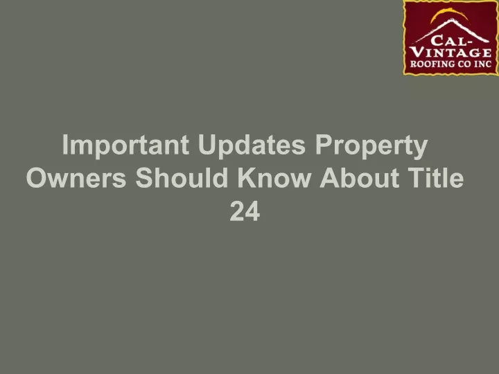 important updates property owners should know