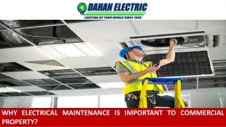 Why Electrical Maintenance is Important to Commercial Property?