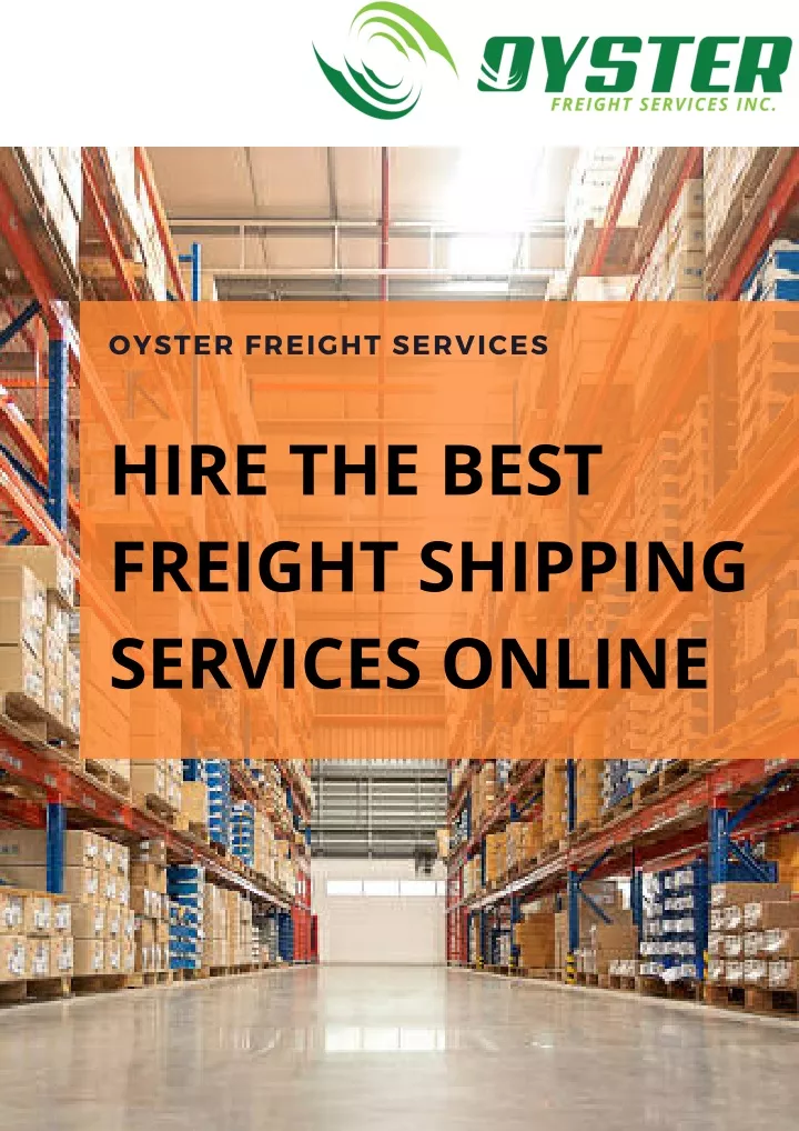 oyster freight services