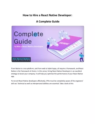 How to Hire a React Native Developer_ A Complete Guide
