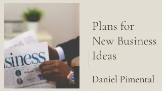 Great Plans for New Business Ideas