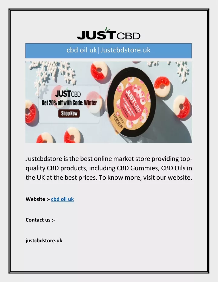 cbd oil uk justcbdstore uk